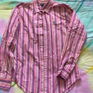 Pink, green, blue and a little bit of yellow